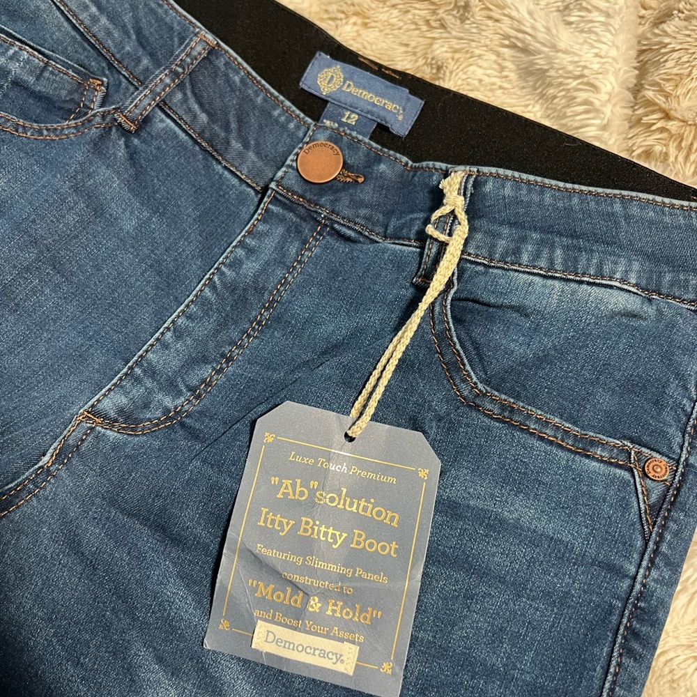 Democracy Women's Dark Blue Boot Cut Jeans